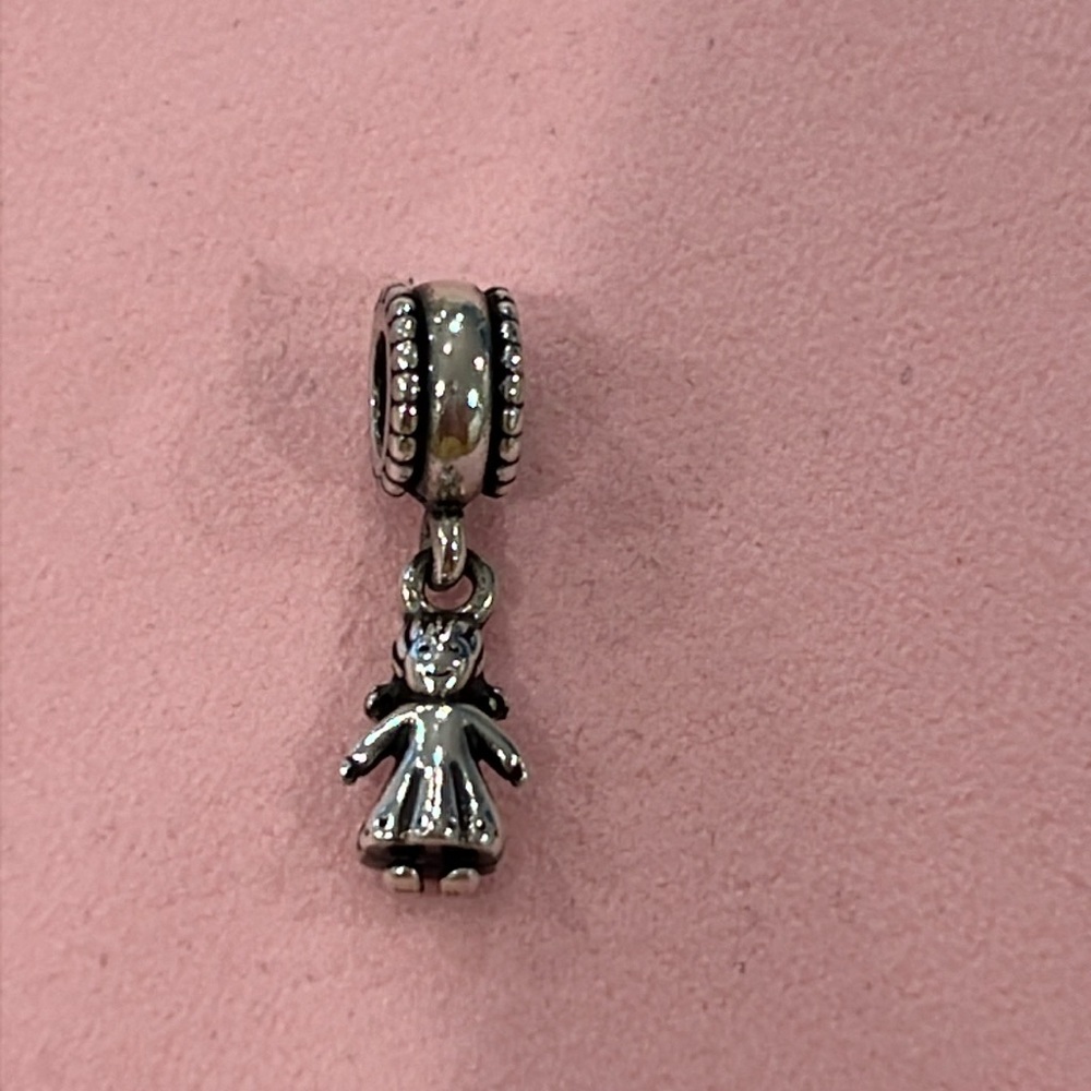 Pandora Dangle Girl Sterling Silver Charm 790860